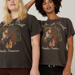 DAYDREAMER NWOT Johnny Cash ‘71 Tour Tee Tennessee Band Tee Horse Western Small